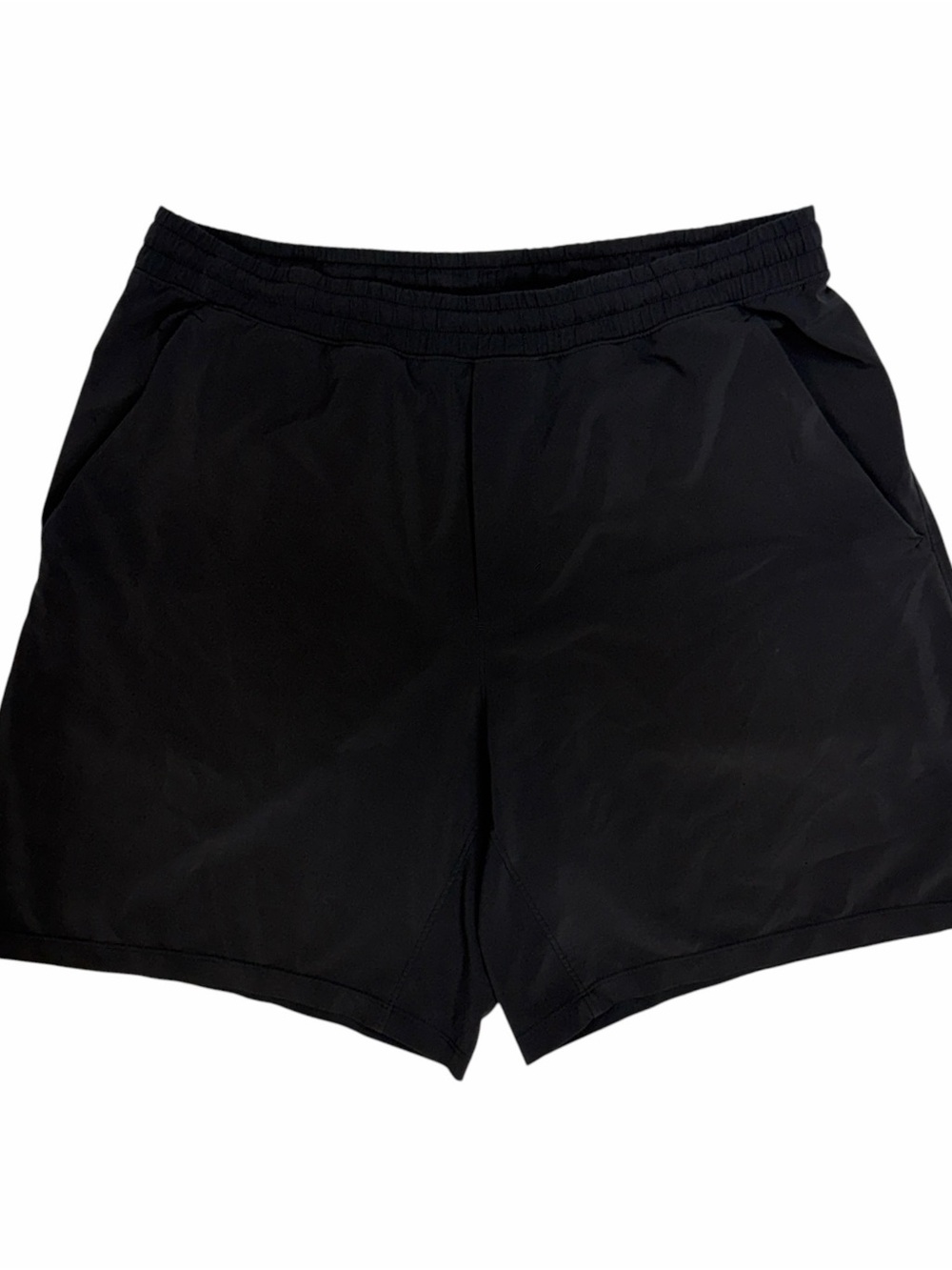 Lululemon Shorts Men Large Black Pace Breaker Linerless Athletic Performance Gym